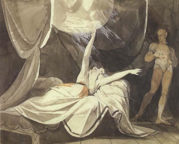 Henry Fuseli Kriemhilde Sees the Dead Sikegfried in a Dream (mk45) China oil painting art